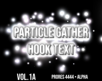 Text Animations for TikTok & Reels | Particle Gather Hook Words Vol.1A