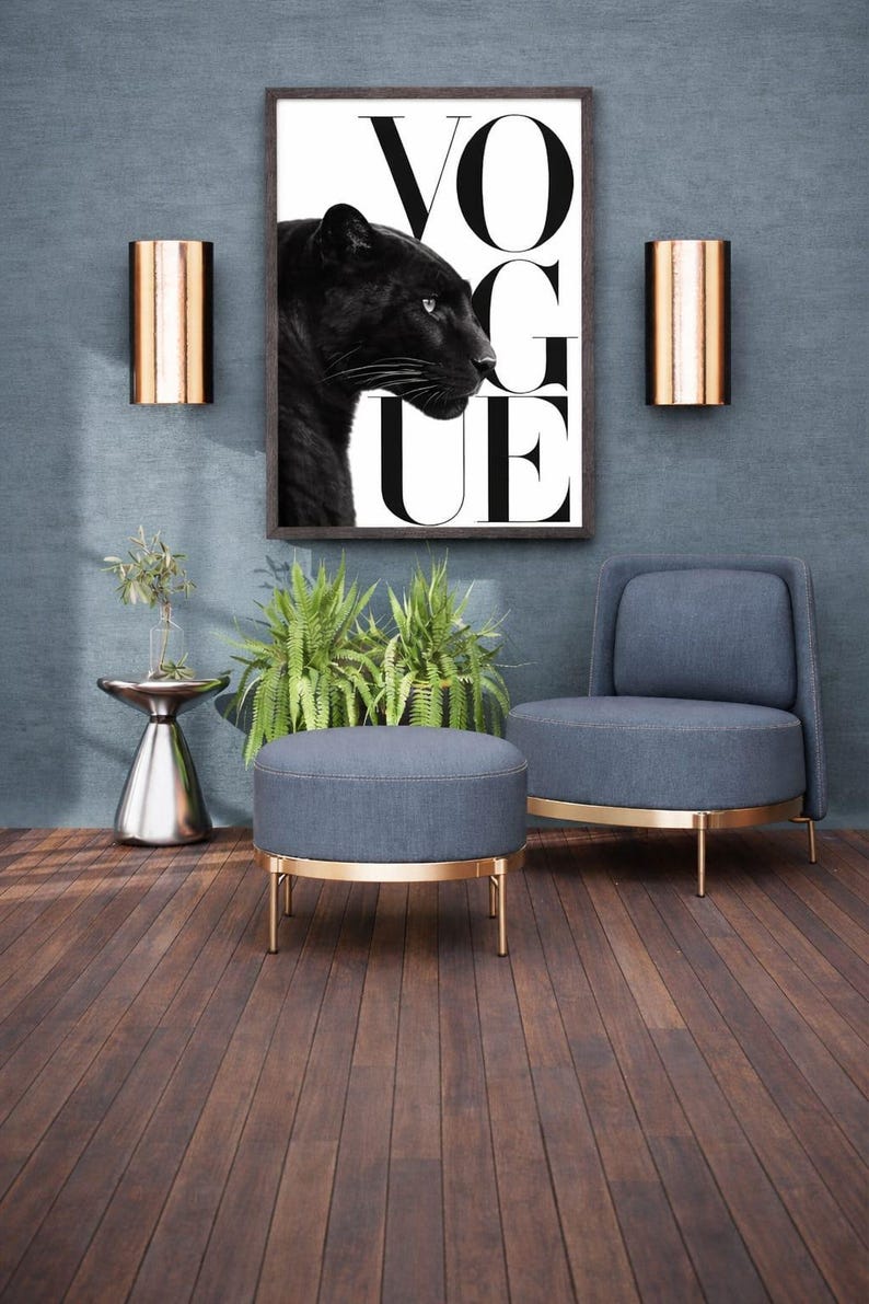 Minimalist Wildlife Poster | Fashion Inspired Animal Print | Digital ...