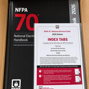 NFPA 70 National Electrical Code 2026 Handbook Hardcover with 2026 Index Tabs NEC Electrical Code Reference