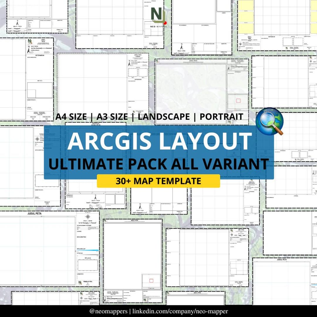 30+ Arcgis Layout Template | Ultimate Pack | Map Template | Portrait ...