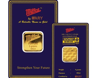 5 Gram 24K Pure Gold Bar | Certified 999 Fine Gold