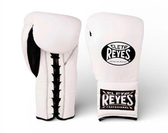 Cleto reyes Boxing Gloves | Leather boing gloves | professional Handmade boxing gloves |white boxing gloves |leather gloves, lace gloves