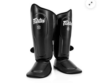 Fairtex Shin Guards – Custom Sparring Workout Leather Training Set for Muay Thai and MMA |Pro Kickboxing Shin Pads | Training and kickboxing