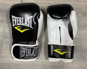 Guantes de boxeo Everlast / Guantes de boxeo de cuero premium / Guantes personalizados para boxeadores profesionales / Regalo para amantes del boxeo