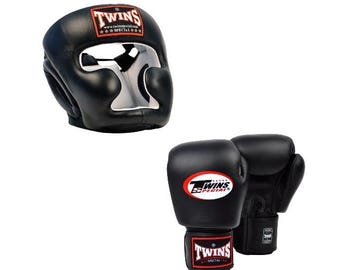Twins special Boxing gloves and Headgear |Handmade Vintage boxing gloves | Customized Leather boxing gloves for professional fighters