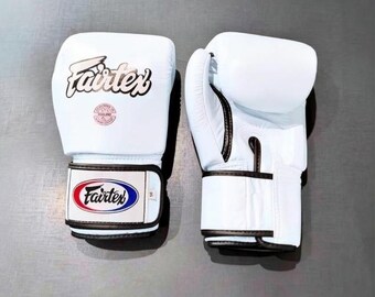 Guantes de boxeo de cuero Fairtex para MMA, Muay Thai, entrenamiento de boxeo, sparring y fitness en gimnasio. Guantes de cuero. Guantes de boxeo profesionales.