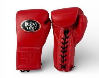 No Boxing No Life Boxing Gloves Professional Sparring & Training Gloves for Fighters, Handmade personalised leather boxing gloves gloves