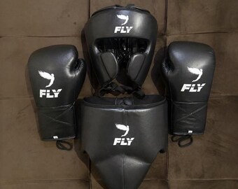 Customized Fly Boxing Glove Set – Handmade Personalized sparring set  Training gloves | Custom boxing set | leather gloves | Boxing gift