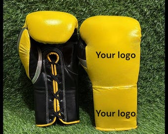 Guantes de boxeo personalizados – Guantes de sparring de cuero de vaca para boxeadores, regalo de boxeo personalizado, guantes de boxeo totalmente personalizados (no se otorgan).