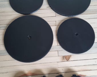 Mud Kitchen Cooker Rings and Knobs - 8 Pack Black Accessories