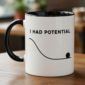 I Had Potential Coffee Mug, Dr Grace Accent Mug, Jazz Hands, Gift For Fan