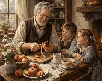 Ilustraciones infantiles victorianas, escenas infantiles de granja vintage, arte de cuentos antiguos, efímeros de diarios de recortes, paquete de imágenes prediseñadas vintage