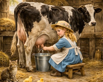 Paquete de ilustraciones familiares victorianas, escenas campestres infantiles vintage, arte de cuentos de vida rural antiguos, efímeros imprimibles para diarios creativos.