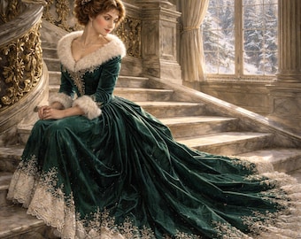 Clipart victoriano, efímera de diario de dama victoriana, ilustración de mujeres vintage, descarga instantánea, manualidades de papel para scrapbooking