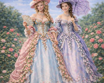 Ilustraciones de damas victorianas en acuarela: 11 imágenes imprimibles de mujeres vintage para revistas, álbumes de recortes, manualidades con papel y collages.