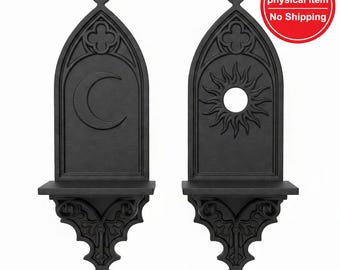Gothic Wall Candle Holder, STL Files, Gothic Home Decor, 3D Print Files, Candle Sconce