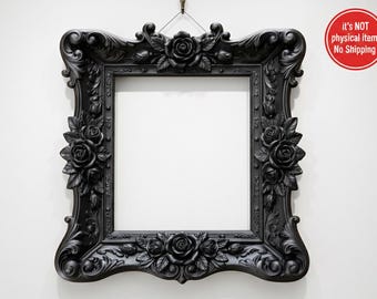 Gothic, Picture Frame, STL Files, Gothic Home Decor, 3D Print Files, Photo Frame