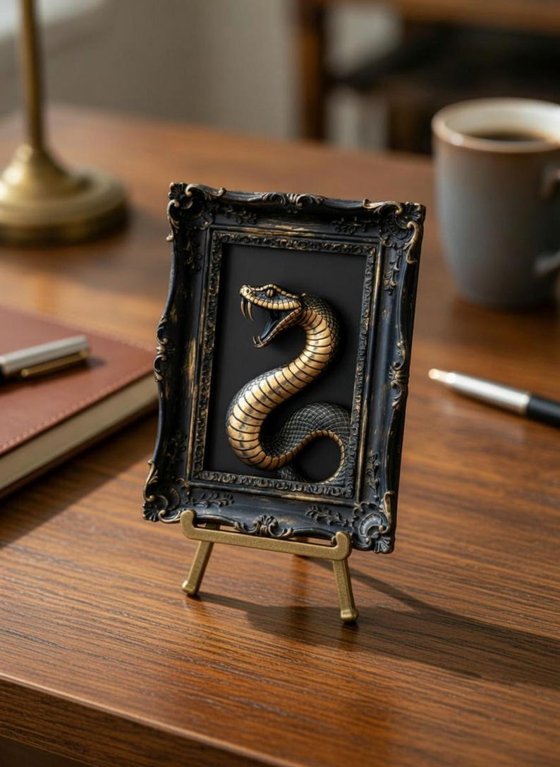 Snake Photo Frame Gothic Snake Frame STL | 3D Printable Mirror Frame | Witchy Frame ...