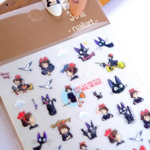 Kikis Lieferservice Nagelsticker | Studio Ghibli Anime Nagelkunst | Entwurf 2