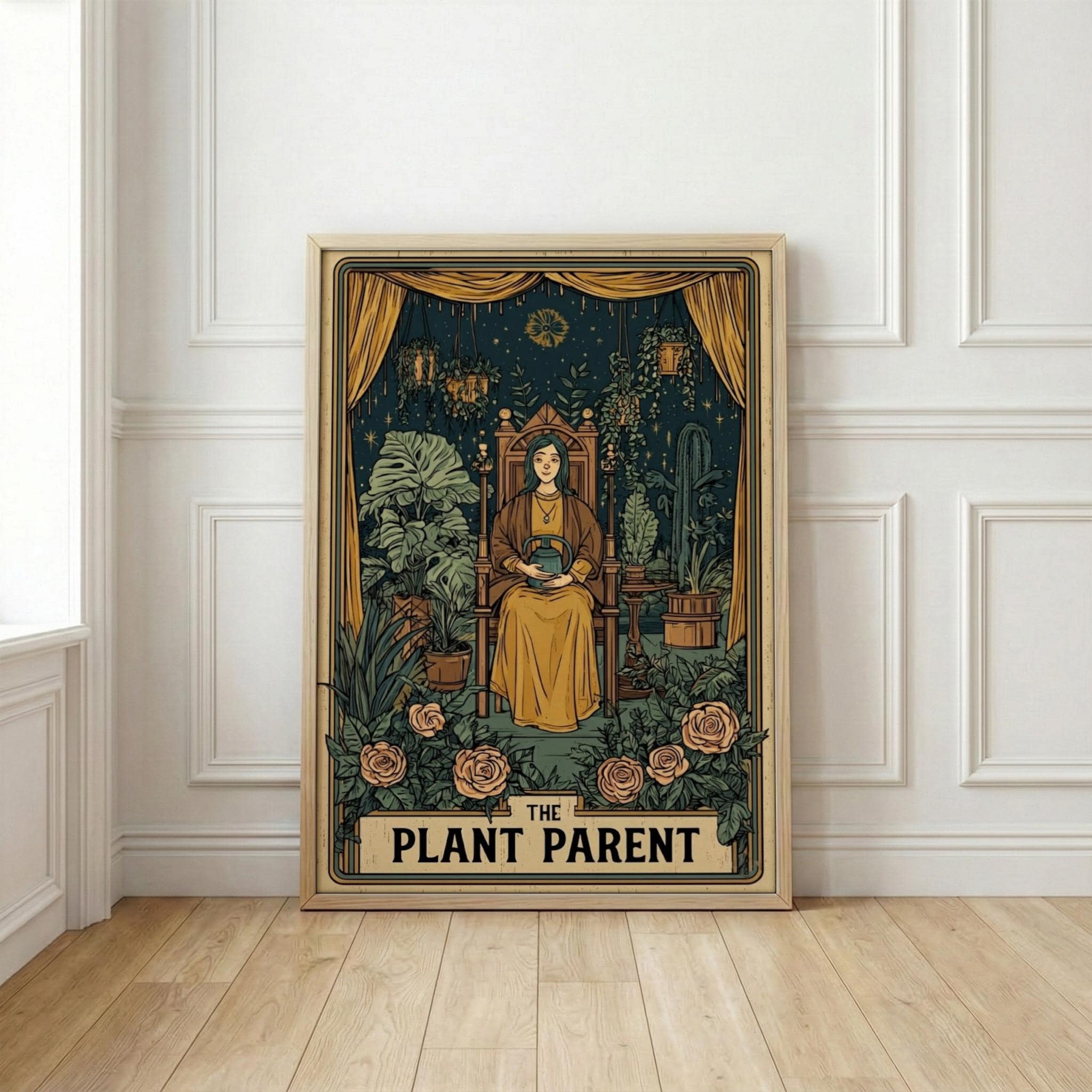 The Plant Parent Tarot Card Print | Funny Plant Mom Gift