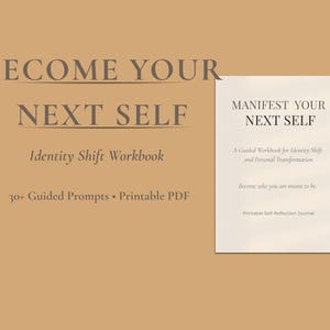Identity Shift Workbook, Self Discovery Journal, Manifest Your Next Self, Belief Release PDF