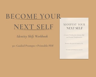 Identity Shift Workbook, Self Discovery Journal, Manifest Your Next Self, Belief Release PDF