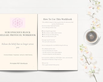 Subconscious Block Release Workbook, Shadow Work Forgiveness Journal, Letting Go & Emotional Healing PDF