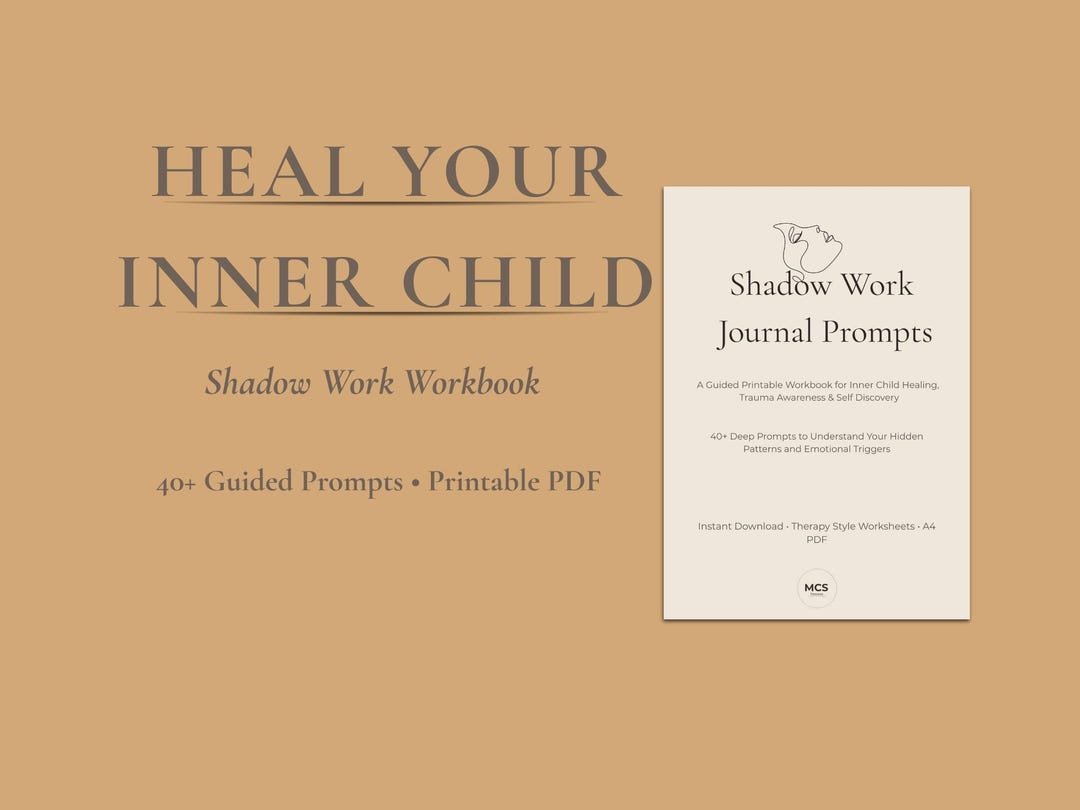 Shadow Work Journal Prompts Printable for Inner Child Healing and ...