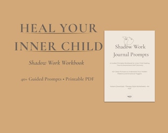 Shadow Work Journal Prompts Printable for Inner Child Healing and Emotional Triggers