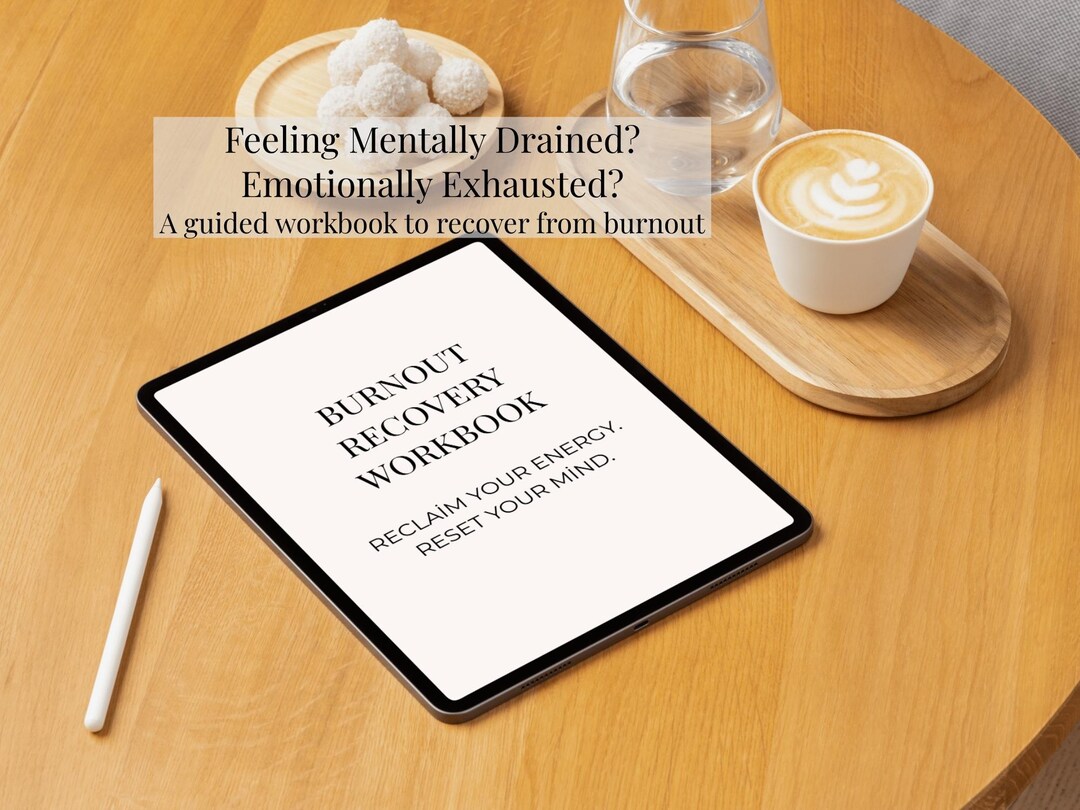 Burnout Recovery Workbook Printable – Mental Reset Worksheets ...
