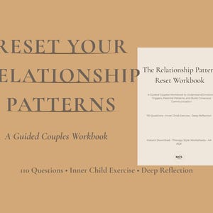 Relationship Pattern Workbook | Attachment Healing PDF | 86 Pages | Break Toxic Cycles | Printable