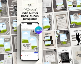 Romance Book Launch Canva Templates Bookstagram Branding Authors Bundle Indie Author Book Launch Writer Instagram Book Promo Marketing