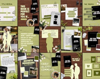 Instagram-Vorlagenpaket für die Veröffentlichung von Liebesromanen | Über 100 Canva-Vorlagen, Posts, Reel-Cover & Story-Bookstagram-Vorlagen – Social-Media-Kit