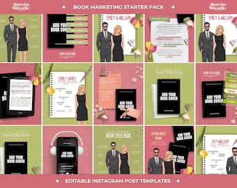 Bookstagram Canva Templates Book Teaser, Trope Instagram Posts Editable Romance  Author Marketing Templates Book Branding Starter Pack