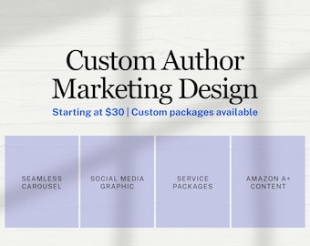 Custom Author Graphic Design | Book Cover Reveal, Teaser & Moodboard | Personalized Book Marketing Graphics for Authors