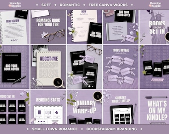 Bookstagram Canva Templates Book Instagram Template Bundle Book Promotion Canva Templates Author Book Launch Social Media Kit Book Marketing