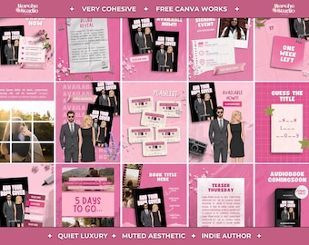 Bookstagram Canva Templates Indie Author Instagram Canva Templates Book Launch Template Bundle Social Media Kit Book Promotion