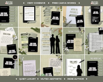Bookstagram Canva Templates Indie Author Instagram Canva Templates Book Launch Template Bundle Social Media Kit Book Promotion