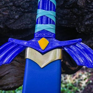 Hand Forged Zelda Master Sword Replica: Stainless Steel with Scabbard image 9