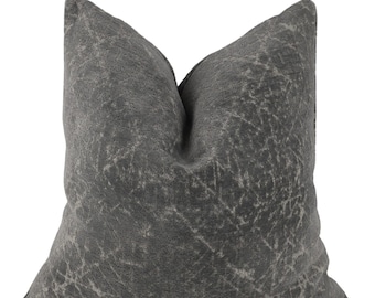 Gray Textured Pillow Cover, Modern Neutral Decorative Throw Pillow