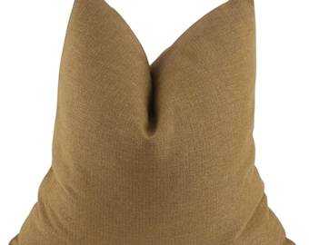 Brown Woven Pillow Cover, Textured Neutral Throw Cushion, Minimalist Boho Sofa Decor