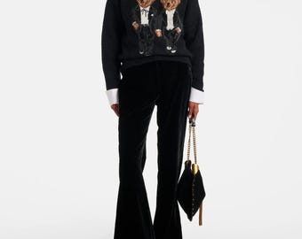 Polo Ralph Lauren Bear Sweater – Classic black Knit, Tuxedo Bear Design