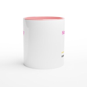 Nancy First Name Meaning Coffee Mug - Personalized Hebrew Script Design in Vibrant Hues image 8