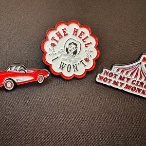 White & Red Needlepoint Needle Minder / DIY Beginner Craft Accessories.