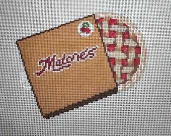 Off Campus Inspired Malone’s Cherry Pie Needlepoint Canvas
