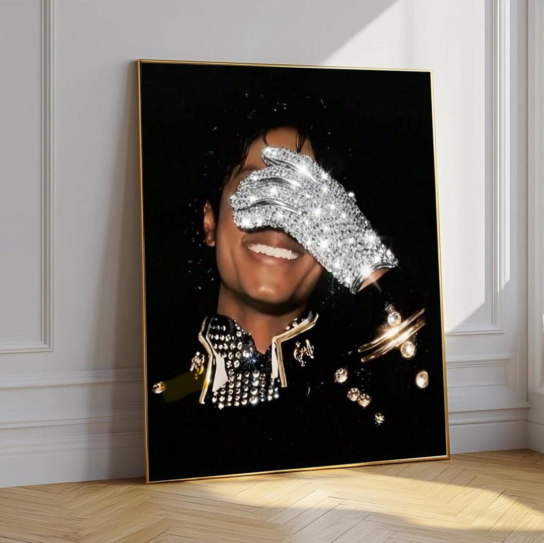 Set of 3 Michael Jackson Poster, King of Pop Wall Art, Grammy