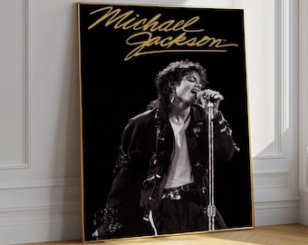 Set of 3 Michael Jackson Poster, King of Pop Wall Art, Grammy