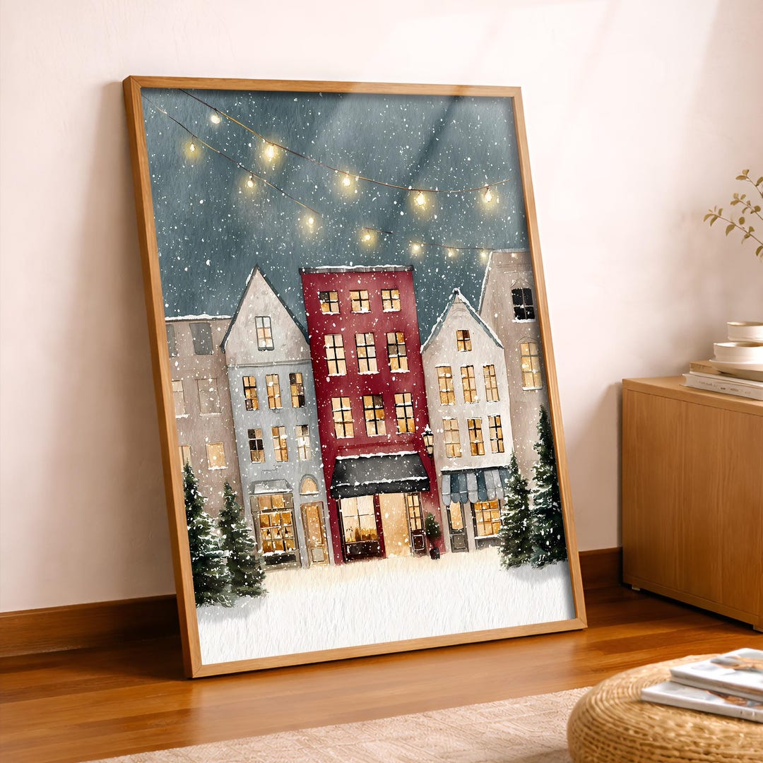 Photo inspiration: Picture Idea: Modern Holiday Art Scandinavian Style Christmas Painting Nordic