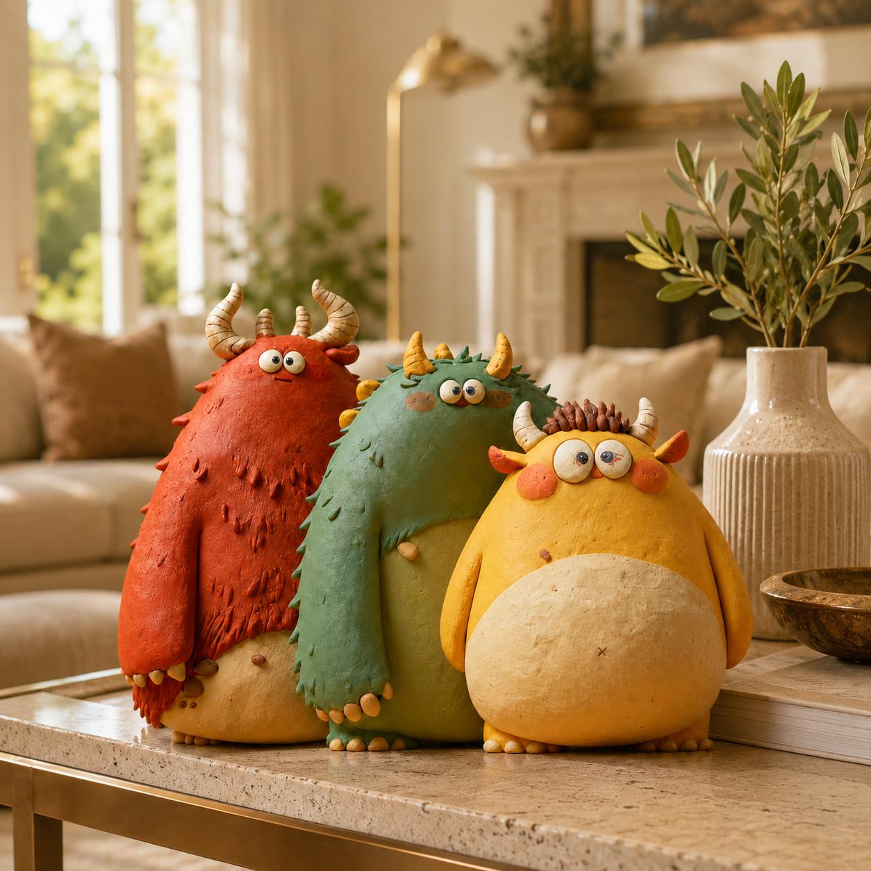 Ceramic Monster Sculptures - Etsy
