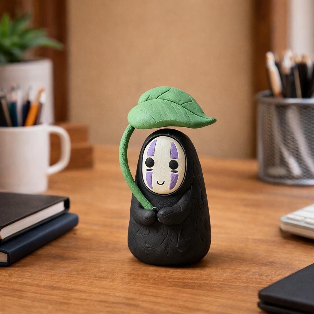 Inque Face Less Handmade Faceless Male Clay Sculpture, Minimalist Abstract Figure ...
